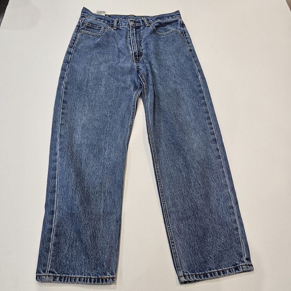 Levis 550 Relaxed Fit Jeans Men's 34 x 28 - 28.5 - 29 Washed Blue 100% Cotton